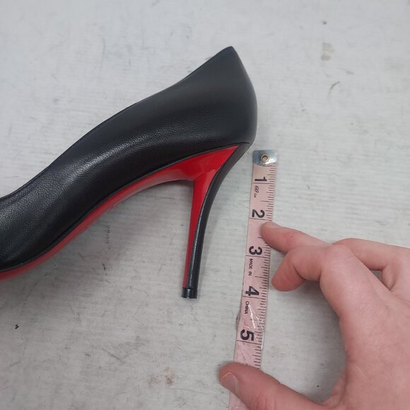 Christian Louboutin Apostrophy Black Leather Pump - Picture 11 of 11